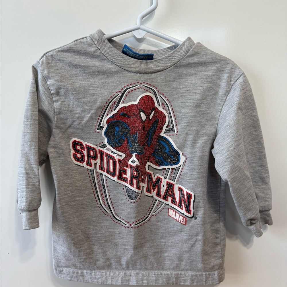 Marvel Spider-Man Gray Kids Shirt